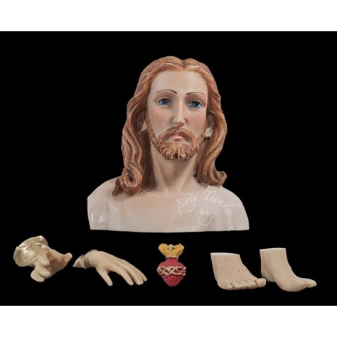 Sagrado Corazón de Jesús 40 cms en resina italiana