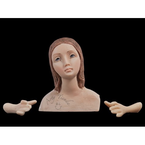 Virgen frente 30 en resina italiana
