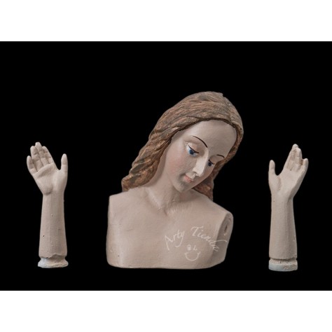 Virgen Madona 25 cms en resina nacional