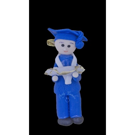 Prendedor grado niño en porcelanicron