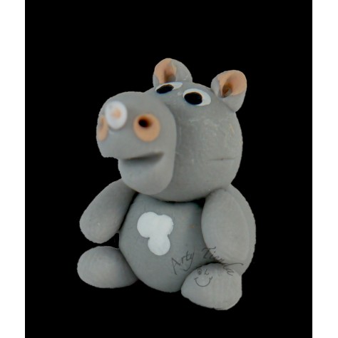 Hipopotamo en porcelanicron