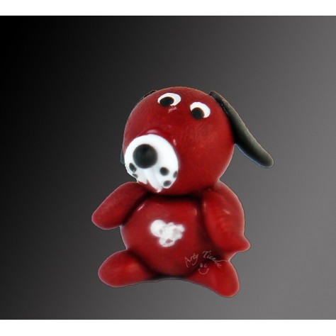 Perro en porcelanicron
