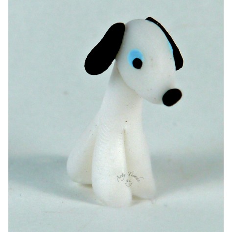 Perro en porcelanicron