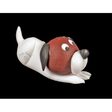 Perro en porcelanicron