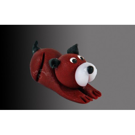 Perro en porcelanicron