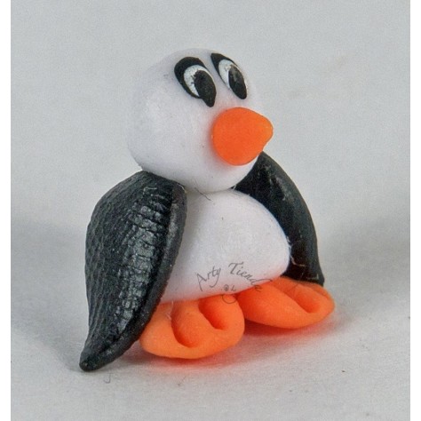 Pingüino en porcelanicron