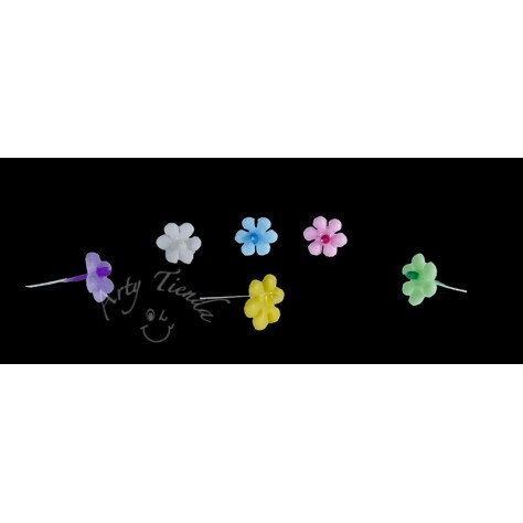 Flores miosotis pístilo diversos colores en porcelanicron