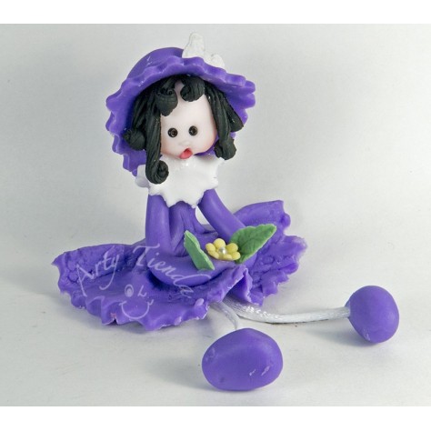 Muñeca country patas largas en porcelanicron