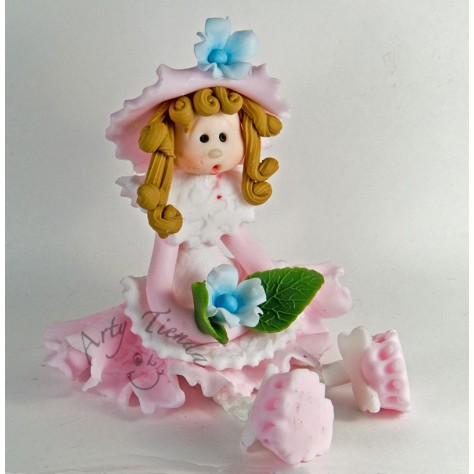 Muñeca country patas largas en porcelanicron