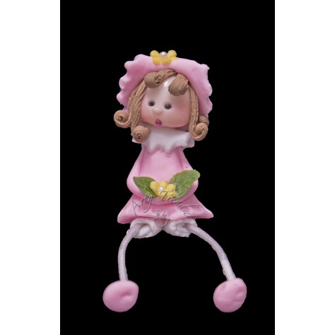 Muñeca country patas largas en porcelanicron