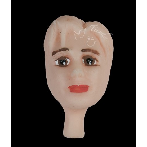 Cara hombre en porcelanicron