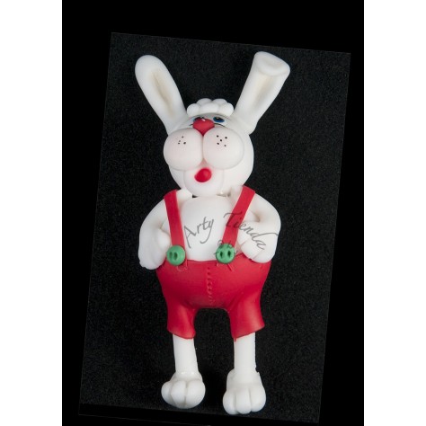 Aplique conejo en porcelanicron