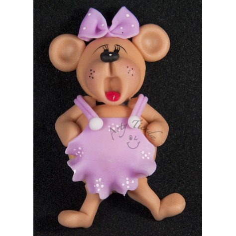 Aplique osita en porcelanicron