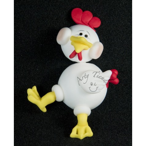 Aplique pollo en porcelanicron