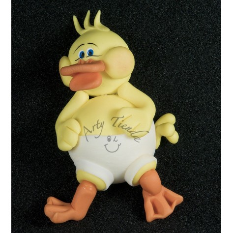 Aplique pato en porcelanicron