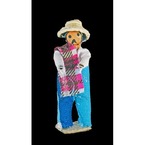 Fígura campesinos en tela