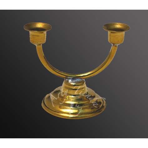 Bronce candelero dos luces 1