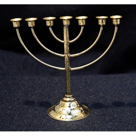 Bronce candelabro de 7 luces "Menorah" 2