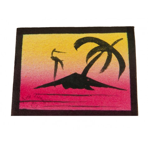 Cuadro decorativo en cartón paja