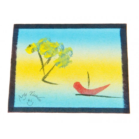 Cuadro decorativo en cartón paja