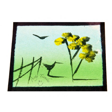 Cuadro decorativo en cartón paja