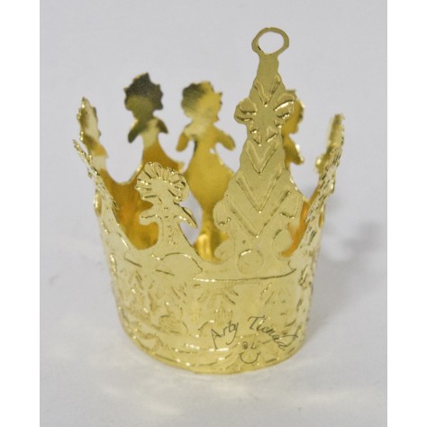 Corona Topo en lámina de bronce.