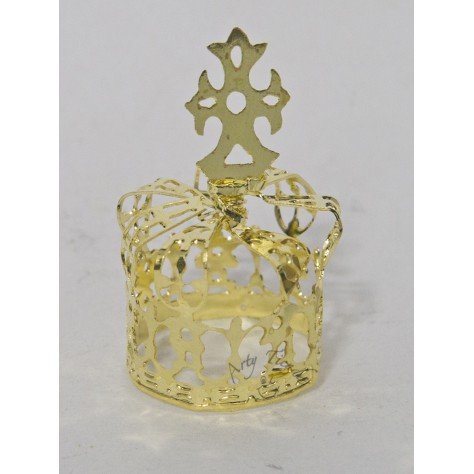 Corona Fátima en lámina de bronce.