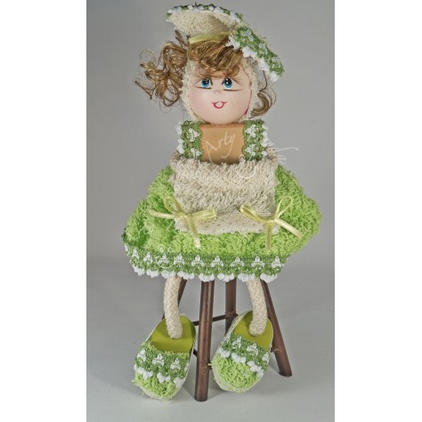 Country muñeca en toalla cara en porcelanicrón en diferentes colores