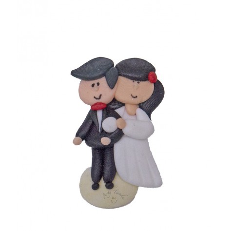 Novios aplique en porcelanicron