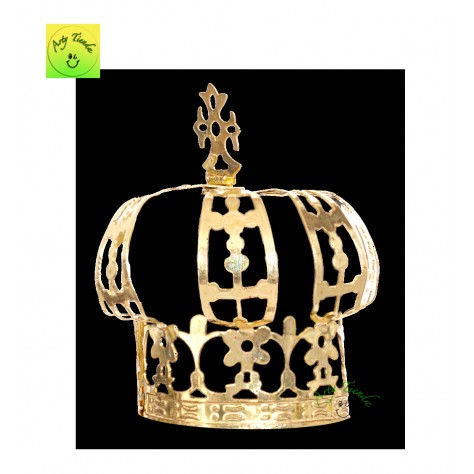 Corona Fátima en lámina de bronce.