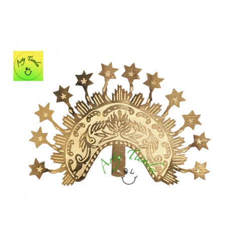 Aureola Danzarina en lámina de bronce.  