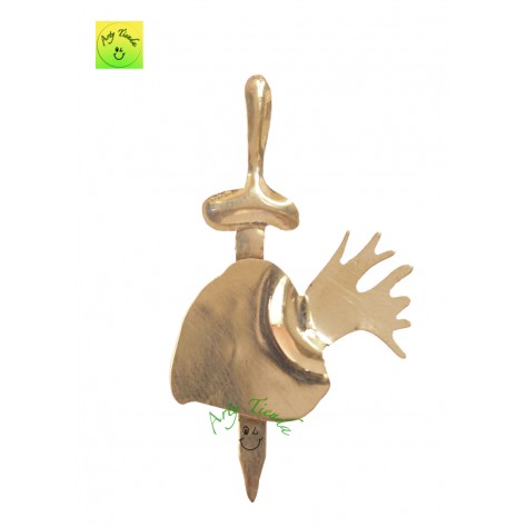 Aureola  Corazón ELZ en lámina de bronce