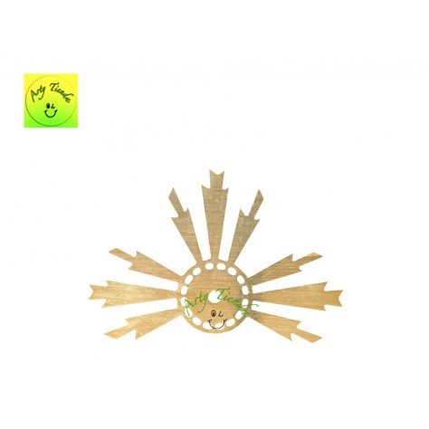 Aureola potencia (Esplendor) en lámina de bronce.
