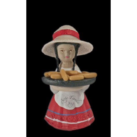Muñeca Huila en resina y porcelanicrón.