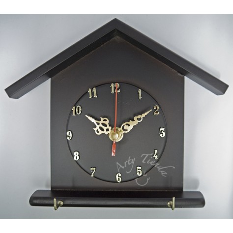 Reloj casa en MDF