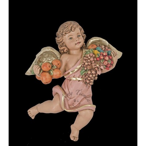 Angel abundancia aplique grande en fibromadera