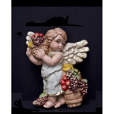 Angel abundancia aplique pequeño en fibromadera