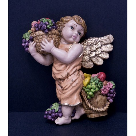 Angel abundancia aplique pequeño en fibromadera