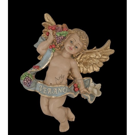 Angel estaciones verano aplique en fibromadera