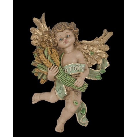Angel estaciones otoño aplique en fibromadera