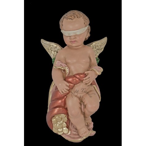 Angel fortuna aplique en fibromadera