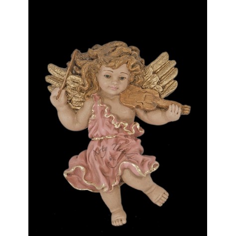 Angel musical aplique mediano en fibromadera
