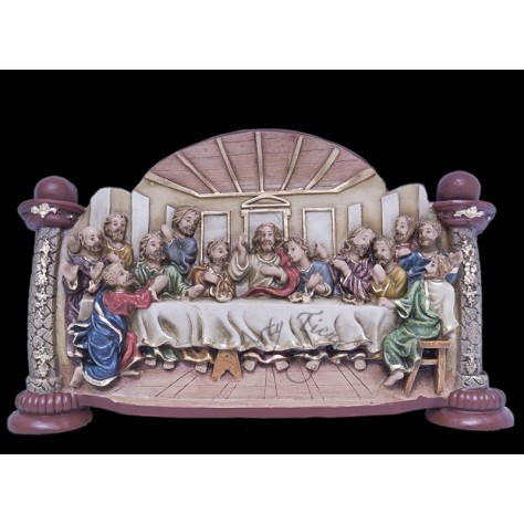 Ultima cena columna en fibromadera