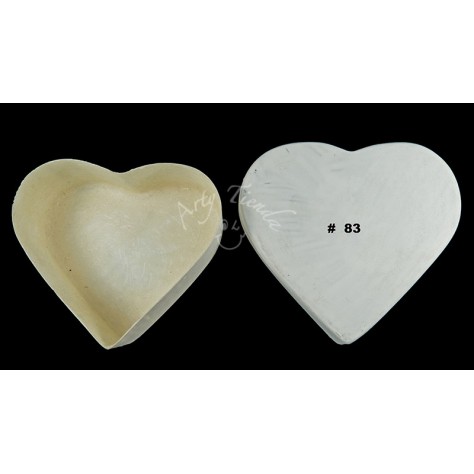 Cofre corazón en fibra de vidrio