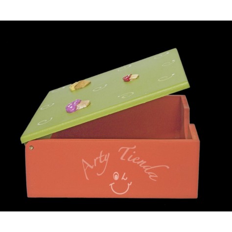 Country caja para servilletas en MDF